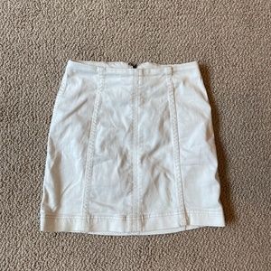 White Modern Femme Free People Skirt